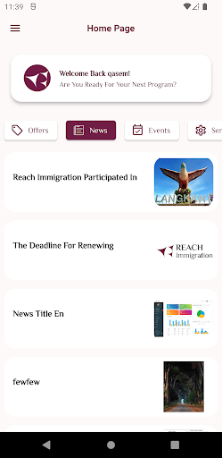 Reach Immigration ekran görüntüsü