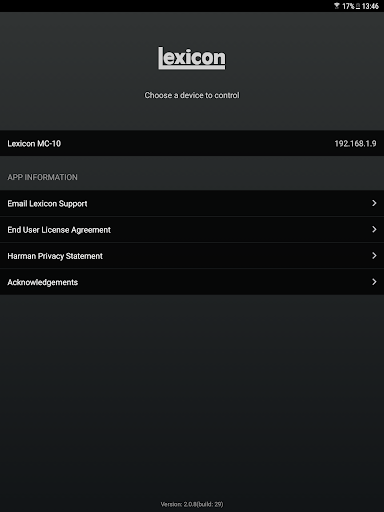 Lexicon Control ekran görüntüsü