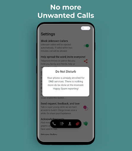 Phone - Make Calls Fight Spam ekran görüntüsü