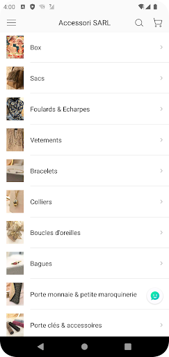 Accessori ekran görüntüsü