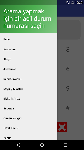 Acil Durum Numaraları ekran görüntüsü