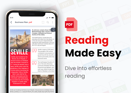 pdf okuyucu uygulaması ekran görüntüsü