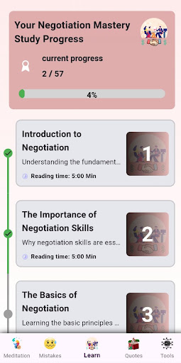 Mastering Negotiation Skills ekran görüntüsü
