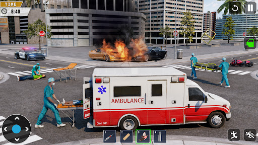ambulans araba oyunlar 3d sim ekran görüntüsü