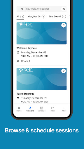 Tyler Events ekran görüntüsü