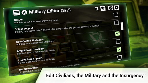 Rebel Inc: Scenario Creator ekran görüntüsü