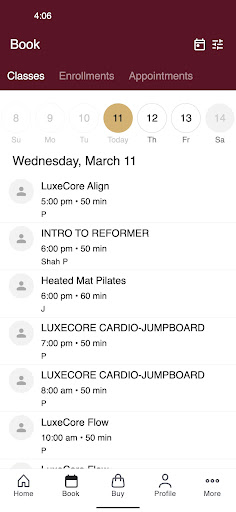 LuxecorePilates ekran görüntüsü