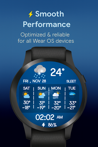 Weather Forecast for Wear OS ekran görüntüsü