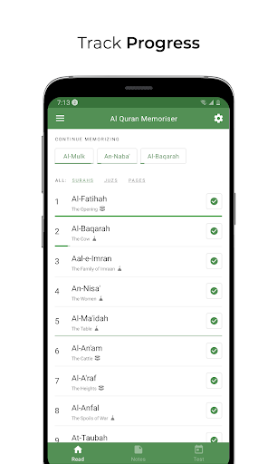 Al Quran Memoriser ekran görüntüsü