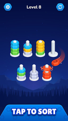 Nut Sort - Color Sort Puzzle ekran görüntüsü
