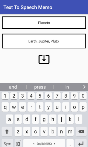 Text To Speech Memo ekran görüntüsü