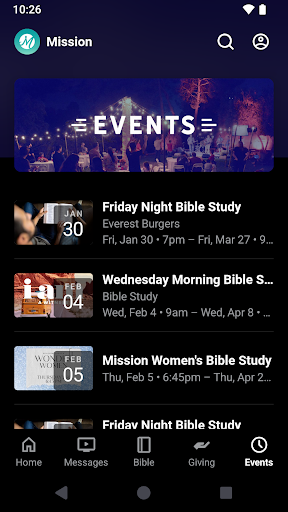 Mission Church App ekran görüntüsü