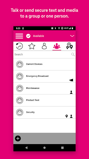 T-Mobile Direct Connect ekran görüntüsü