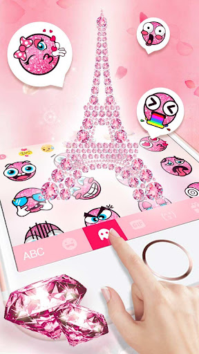 Pink Diamond Paris Tema ekran görüntüsü
