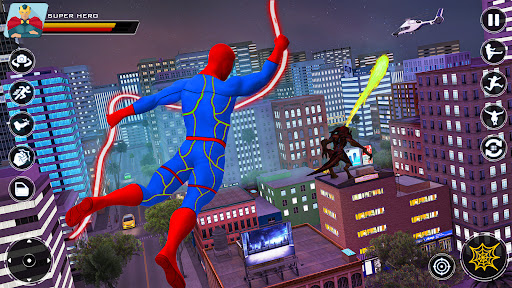 Spider Flying Rope Hero Games ekran görüntüsü