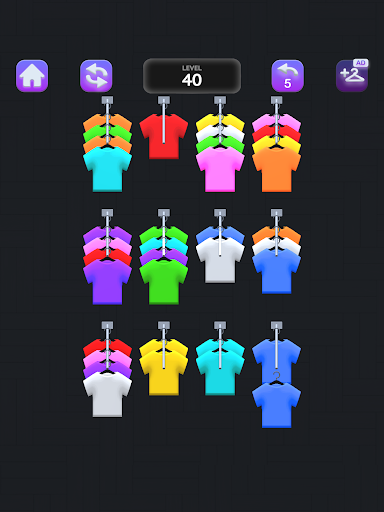 Clothes Sort Puzzle ekran görüntüsü