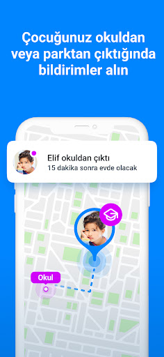 Findmykids aile takip programi ekran görüntüsü