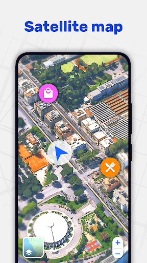 GPS navigasyon, harita, konum ekran görüntüsü