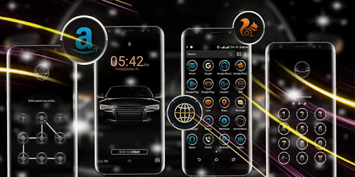 Black Car Launcher Theme ekran görüntüsü