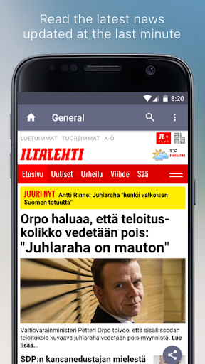Suomalaiset Sanomalehdet ekran görüntüsü