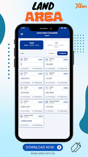 Nepal Land Area Converter App ekran görüntüsü