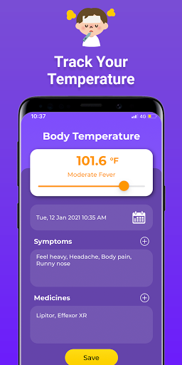 Body Temperature App ekran görüntüsü