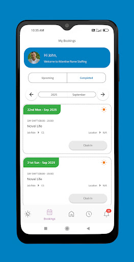 Attentive Nurse Staffing App ekran görüntüsü