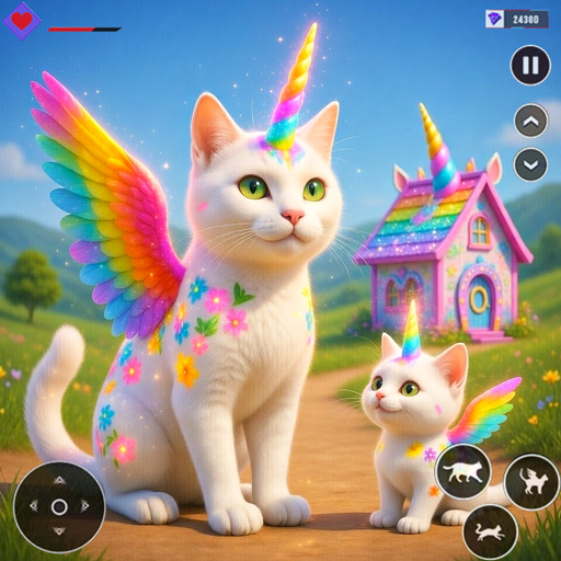 Unicorn Cat Princesses Family