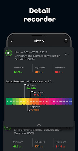 Sound Meter Decibel ekran görüntüsü