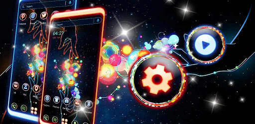 Neon Magical Hand Theme ekran görüntüsü