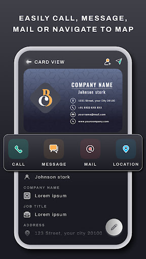 Auto Business Card Scanner ekran görüntüsü
