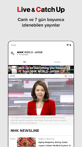 NHK WORLD-JAPAN ekran görüntüsü
