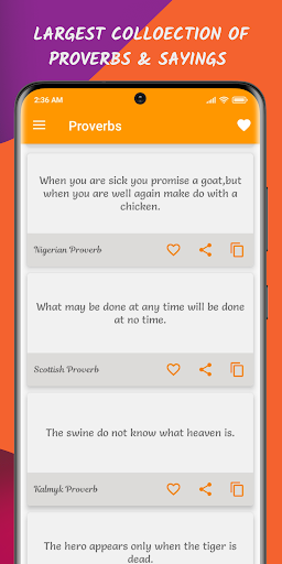 Proverbs and Sayings ekran görüntüsü