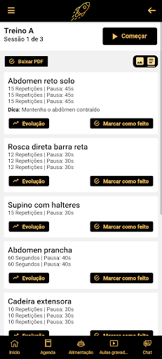 GA Fitness ekran görüntüsü