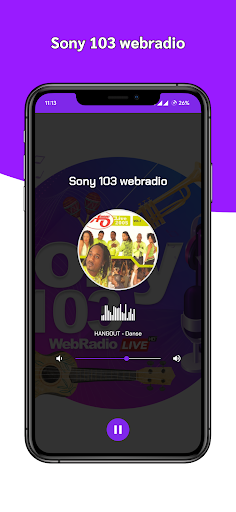 Sony 103 webradio ekran görüntüsü