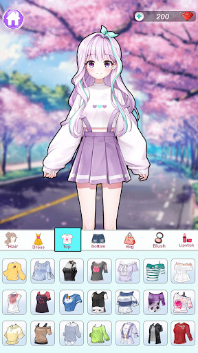 Anime Dress Up and Makeup Game ekran görüntüsü