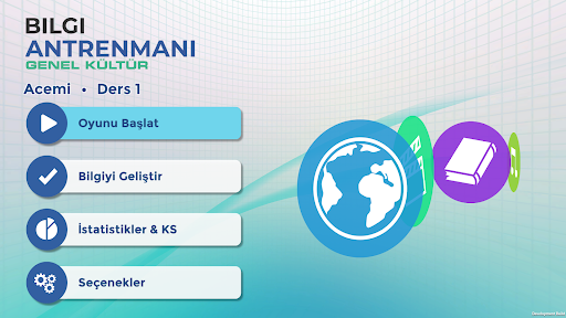 Bilgi Antrenmanı. Yarışma ekran görüntüsü