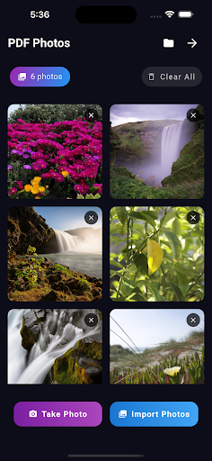 PDF Photos ekran görüntüsü