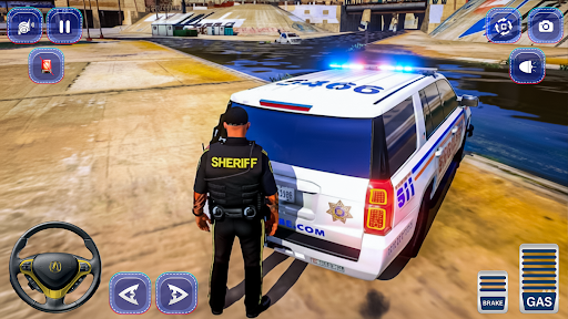 City Cop Car Game 3D ekran görüntüsü