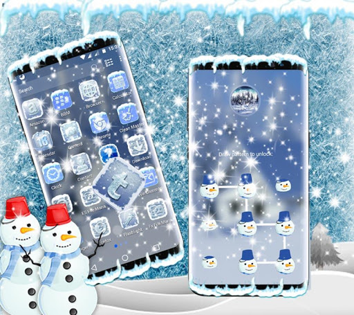 Ice Snow Launcher Theme ekran görüntüsü