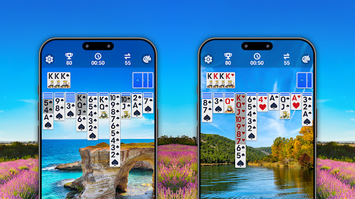 Spider Solitaire, Large Cards ekran görüntüsü