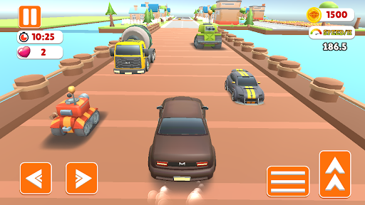Kid Cars Highway Traffic Race ekran görüntüsü