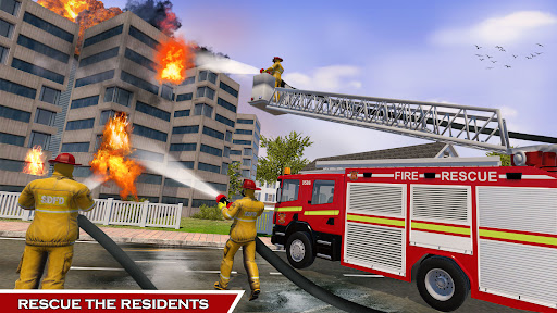 911 Fire Truck Games Simulator ekran görüntüsü
