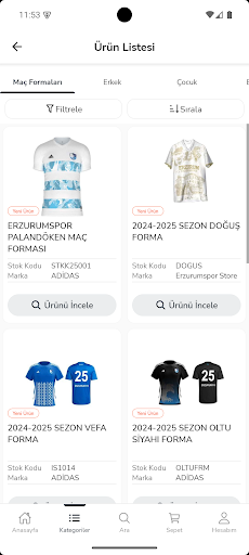 Erzstore ekran görüntüsü