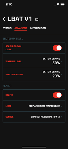 REDARC Alpha Battery Monitor ekran görüntüsü