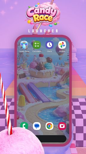 Candy Race Launcher ekran görüntüsü