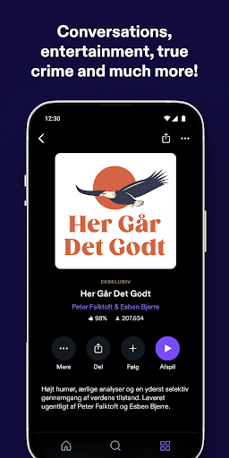 Podimo - Podcasts & Audiobooks ekran görüntüsü