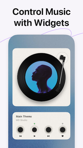 MD Vinyl - Müzik Çalar Widget ekran görüntüsü