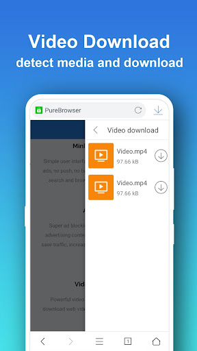 Pure Web Browser-Ad Blocker ekran görüntüsü