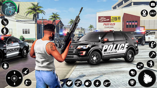Police Gangster Mafia Games 3D ekran görüntüsü